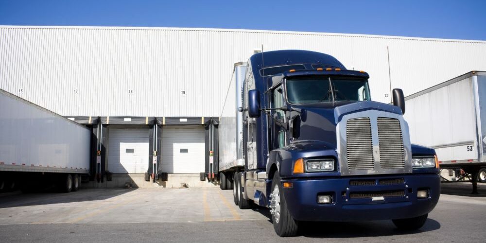 Tranport Truck Docking in warehouse